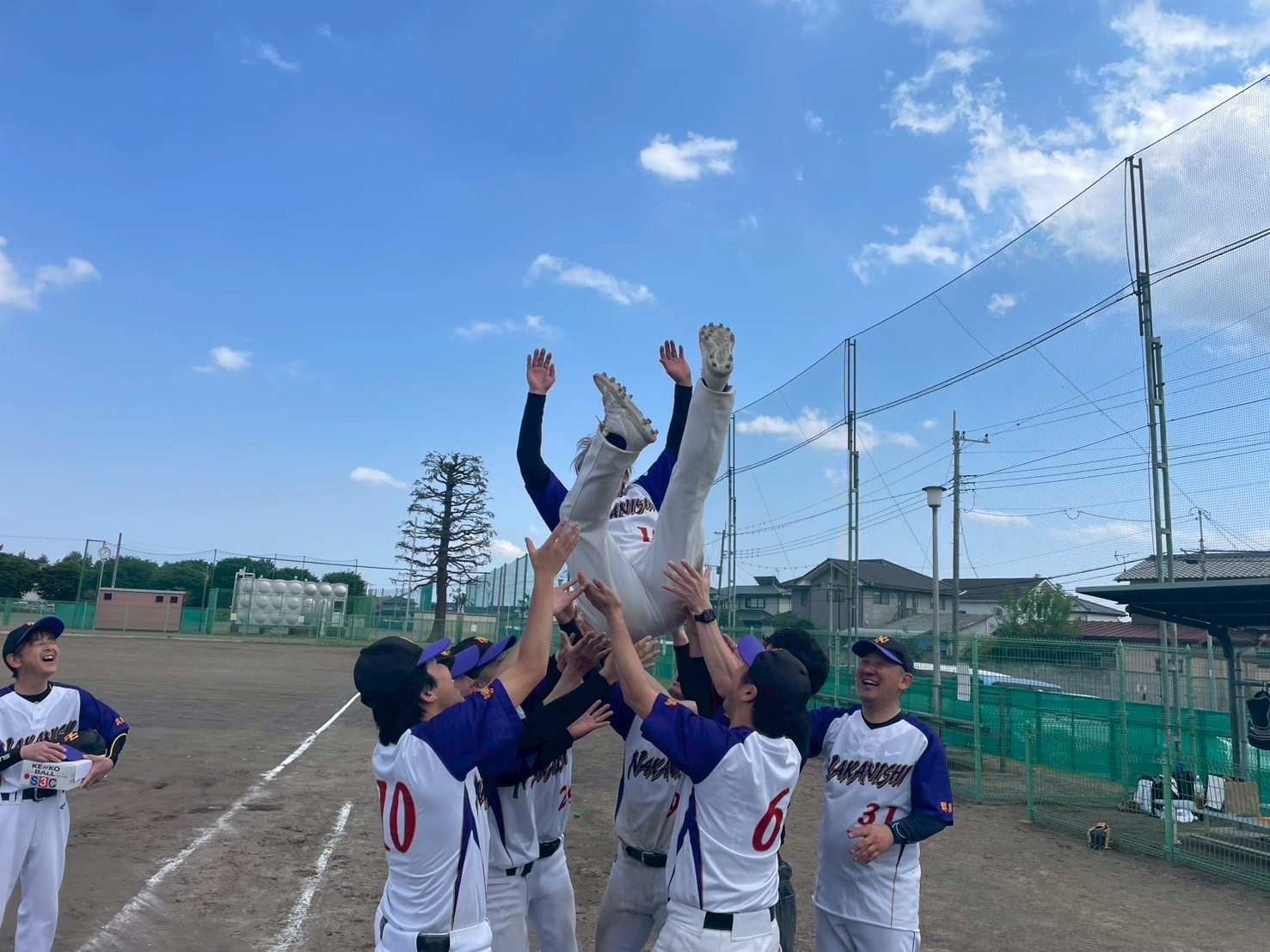 優勝の胴上げ！